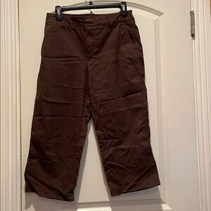 Dark Brown Capri Pants